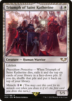 Triumph of Saint Katherine (40K-017) - Warhammer 40,000 Commander: (miracle)-1
