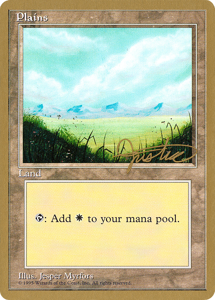 Plains (C) - 1996 Mark Justice (4ED) (WCD-) - Pro Tour Collector Set-1