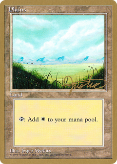 Plains (C) - 1996 Mark Justice (4ED) (WCD-) - Pro Tour Collector Set-1