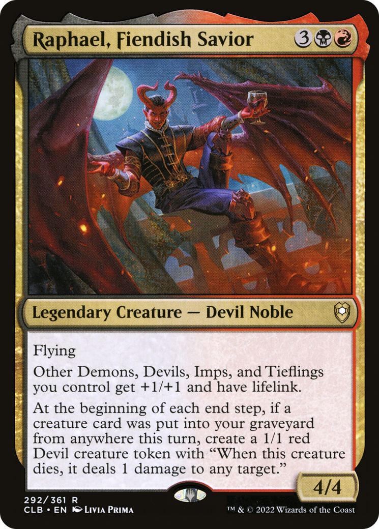 Raphael, Fiendish Savior [Commander Legends: Battle for Baldur's Gate]-1
