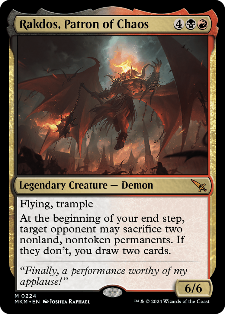 Rakdos, Patron of Chaos [Murders at Karlov Manor]-1
