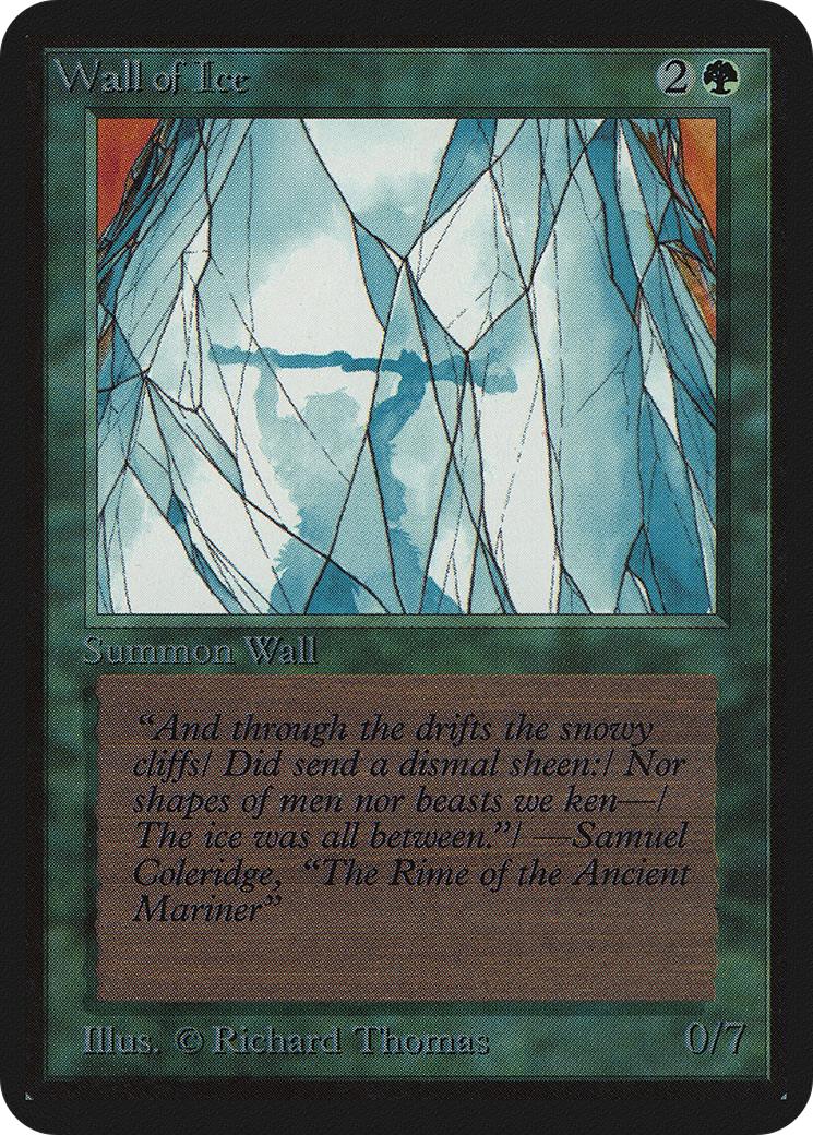Wall of Ice (LEA-) - Limited Edition Alpha-1
