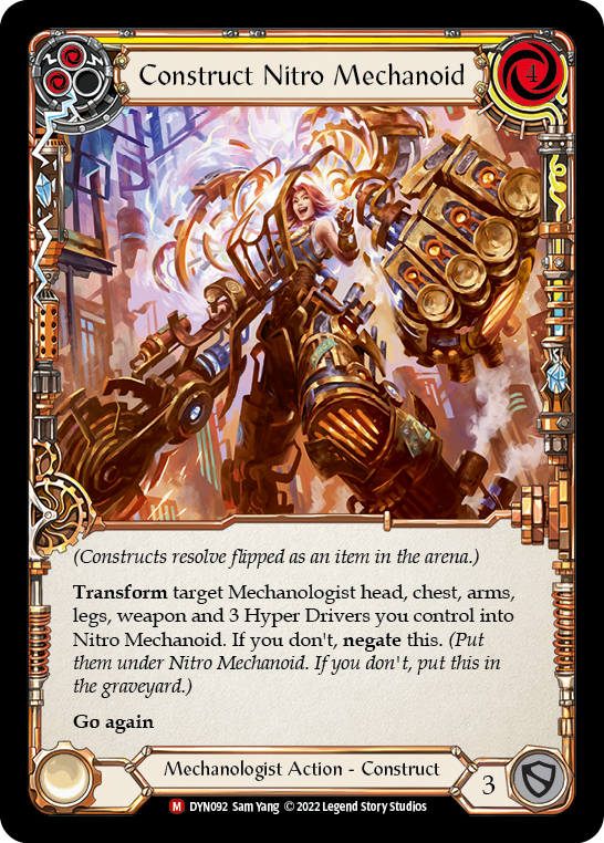 Construct Nitro Mechanoid // Nitro Mechanoid [DYN092] (Dynasty)  Cold Foil-1