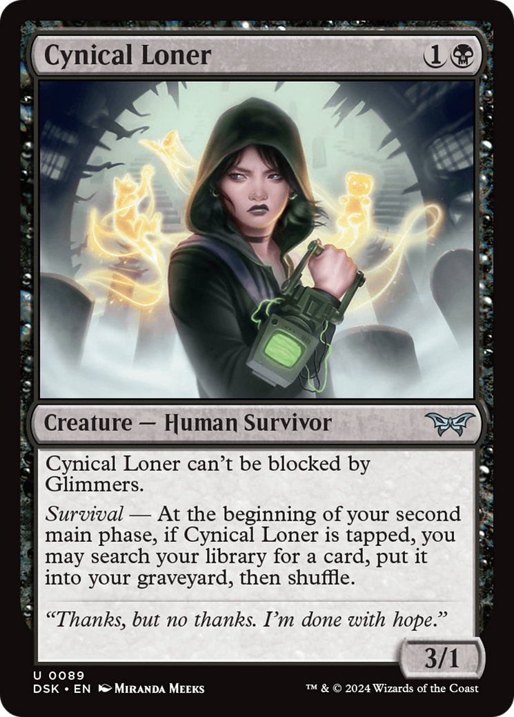 Cynical Loner [Duskmourn: House of Horror]-1