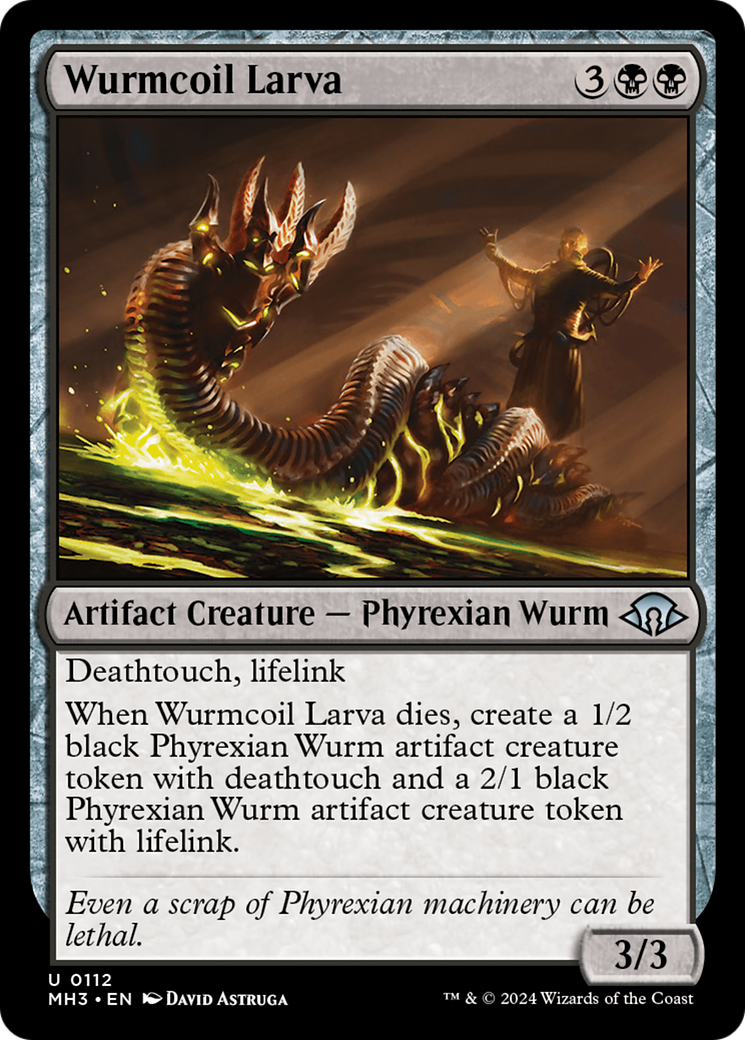 Wurmcoil Larva (MH3-112) - Modern Horizons 3 Foil-1