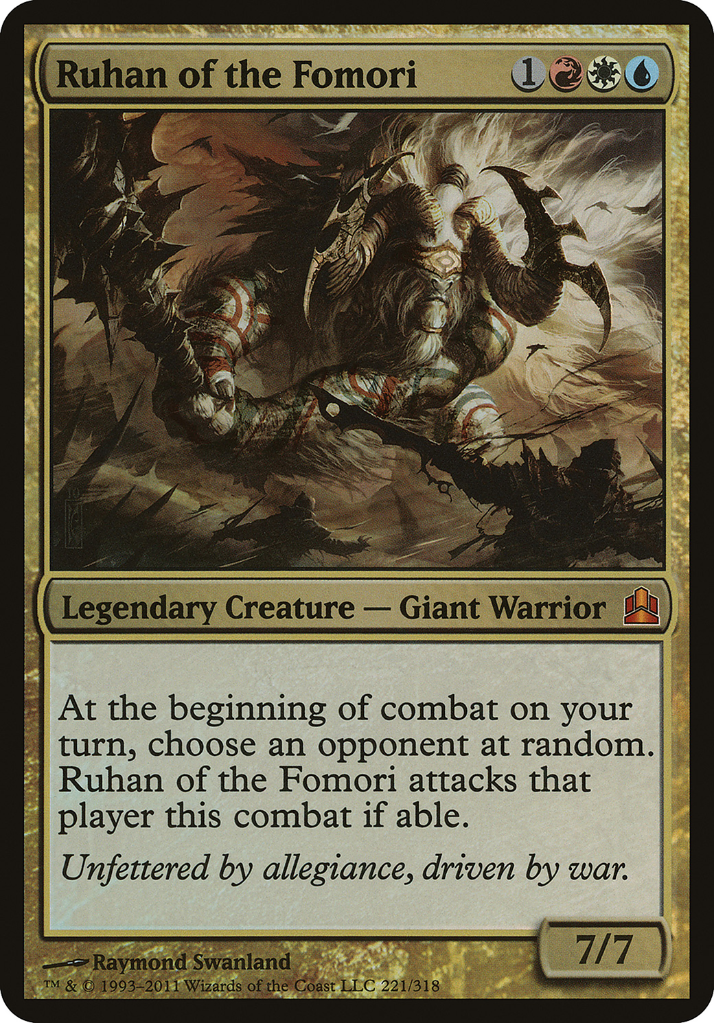 Ruhan of the Fomori (Oversized) [Commander 2011 Oversized]-1