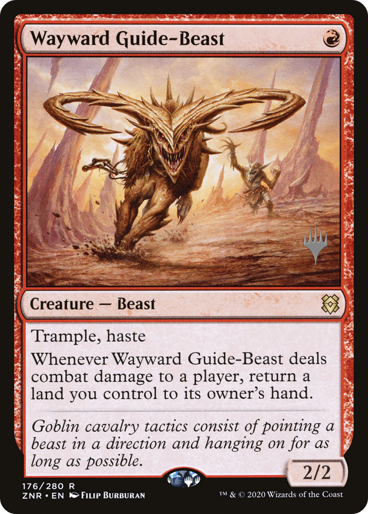 Wayward Guide-Beast (PPZNR-176) - Zendikar Rising Promos-1