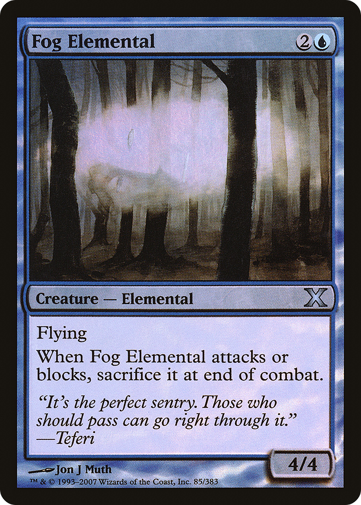 Fog Elemental (10E-85★) - Tenth Edition Foil-1