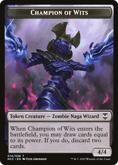 Champion of Wits (TNCC-014) - New Capenna Commander Tokens Foil-1