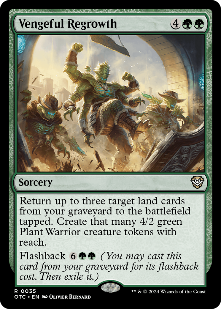 Vengeful Regrowth (OTC-035) - Outlaws of Thunder Junction Commander-1