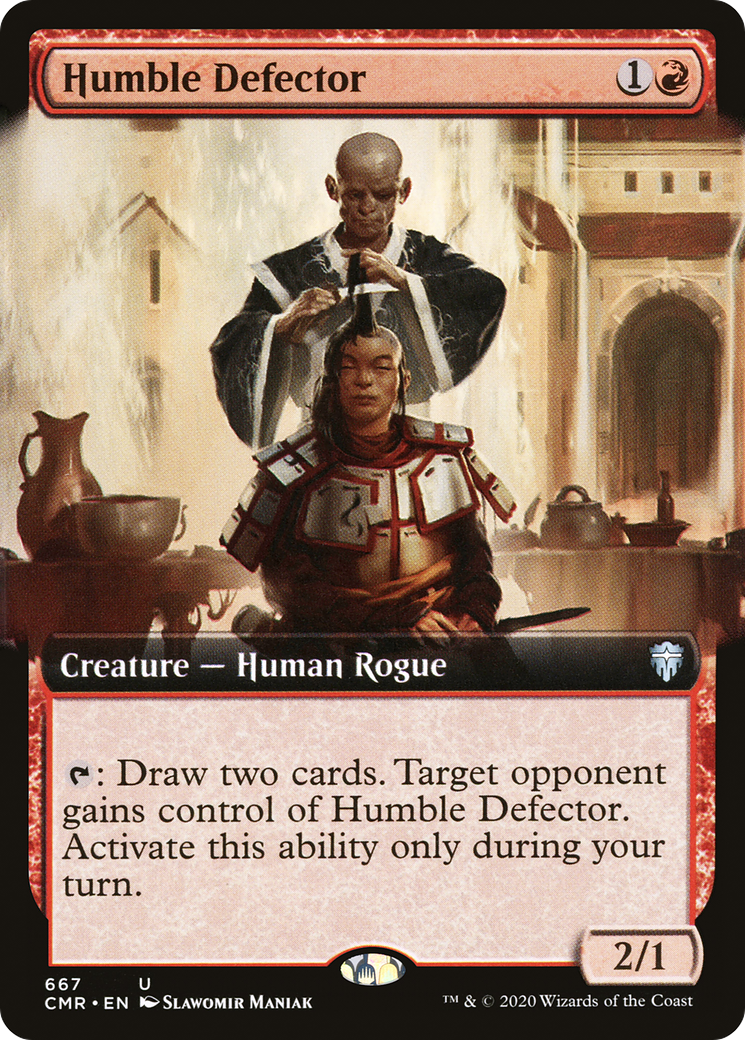 Humble Defector (Extended Art) [Commander Legends]-1