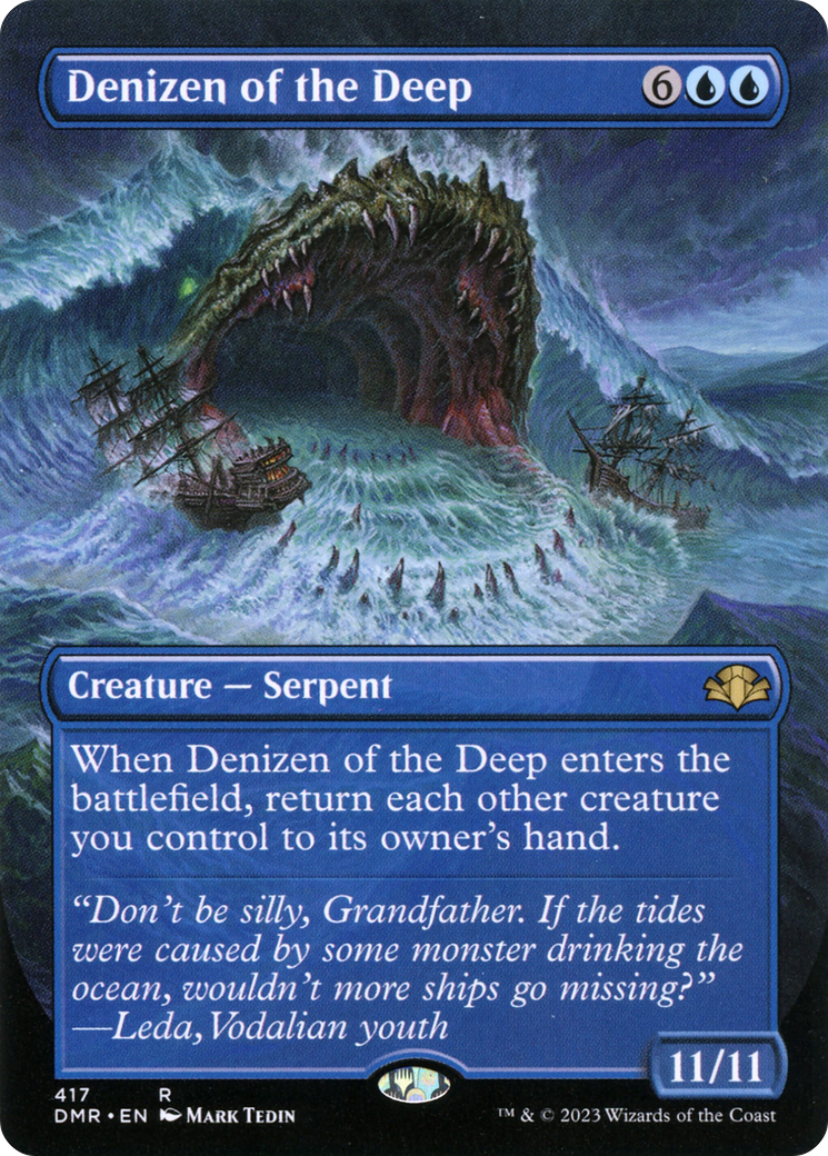 Denizen of the Deep (Borderless Alternate Art) [Dominaria Remastered]-1