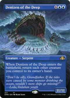 Denizen of the Deep (Borderless Alternate Art) [Dominaria Remastered]-1