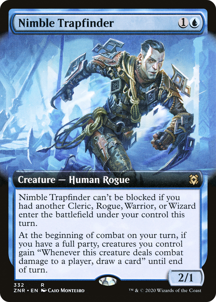 Nimble Trapfinder (Extended Art) [Zendikar Rising]-1