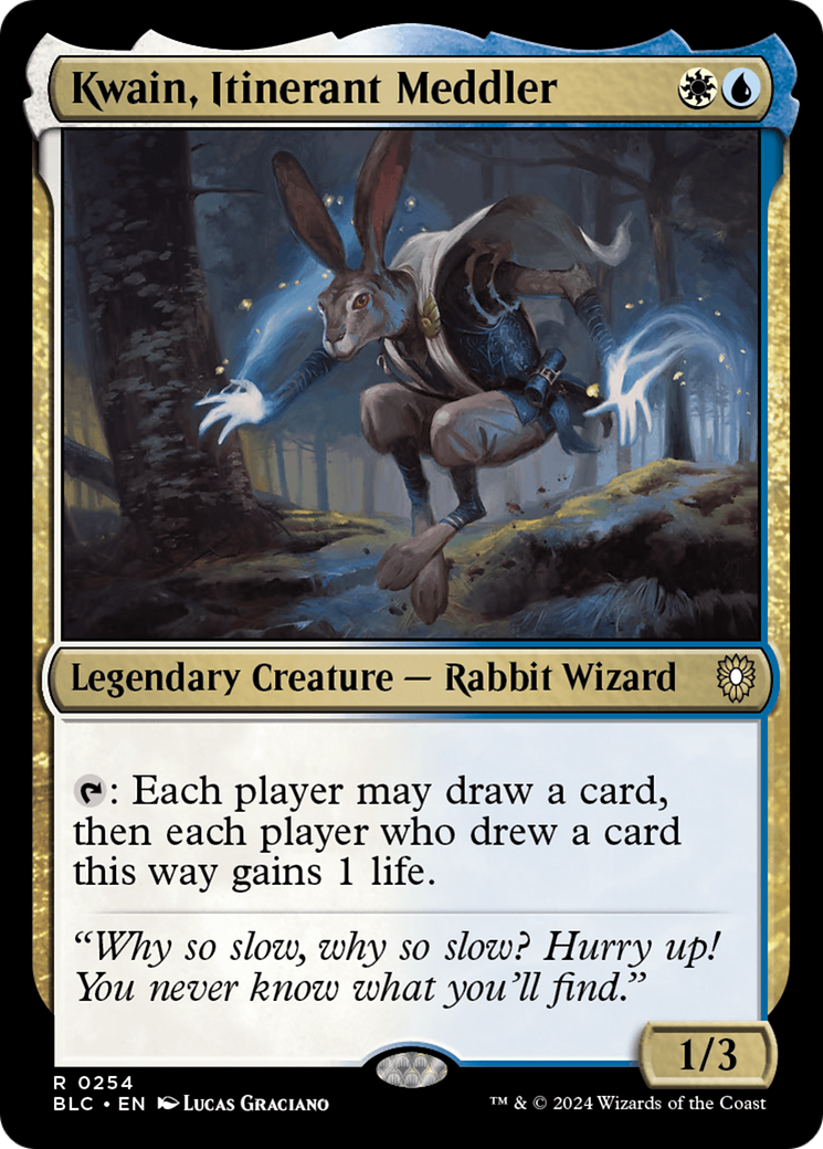Kwain, Itinerant Meddler [Bloomburrow Commander]-1