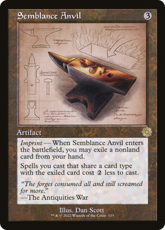 Semblance Anvil (Retro Schematic) [The Brothers' War Retro Artifacts]-1