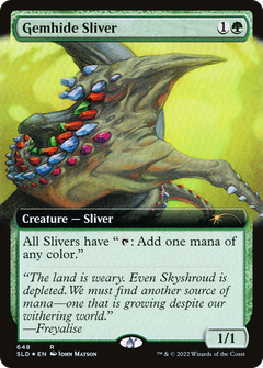 Gemhide Sliver (Extended Art) [Secret Lair Drop Series]-1