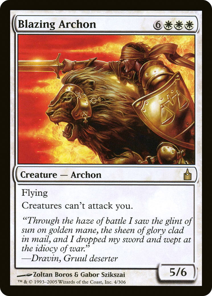 Blazing Archon [Ravnica: City of Guilds]-1