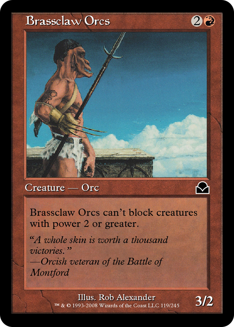 Brassclaw Orcs (ME2-119) - Masters Edition II Foil-1