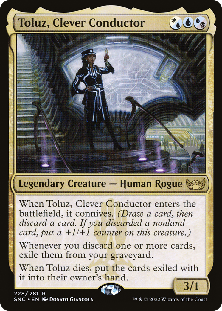 Toluz, Clever Conductor (Promo Pack) [Streets of New Capenna Promos]-1