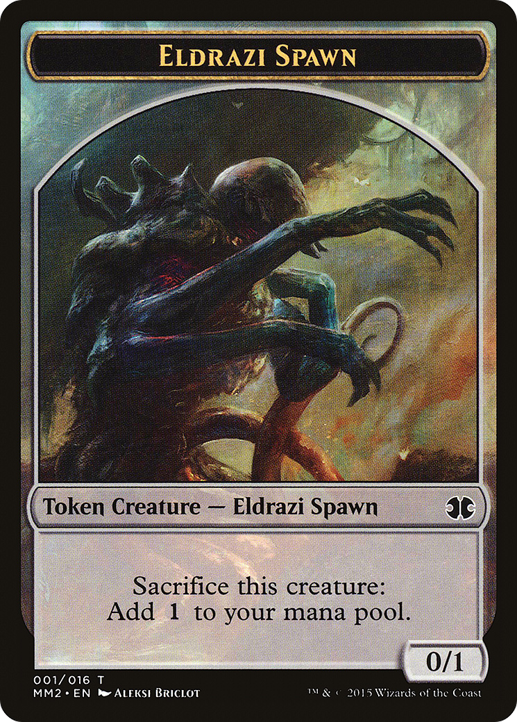 Eldrazi Spawn Token (001/016) [Modern Masters 2015 Tokens]-1