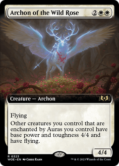 Archon of the Wild Rose (Extended Art) [Wilds of Eldraine]-1