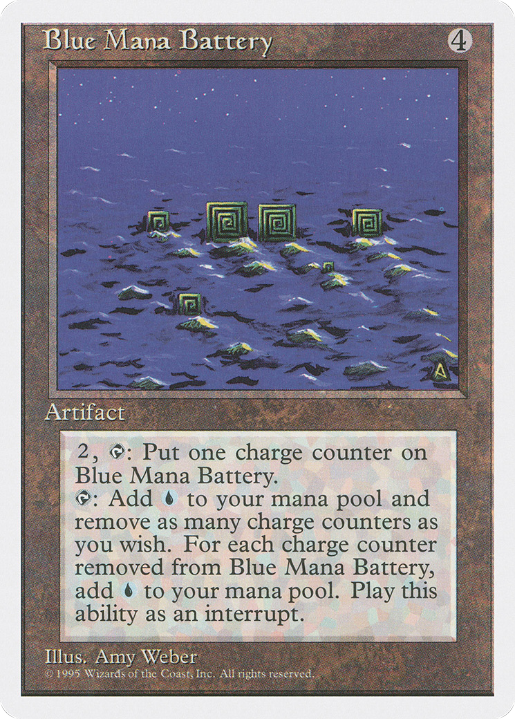 Blue Mana Battery [Fourth Edition]-1