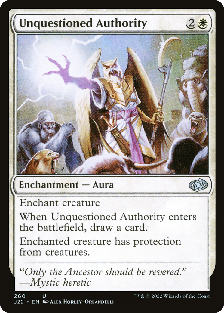 Unquestioned Authority (J22-260) - Jumpstart 2022-1