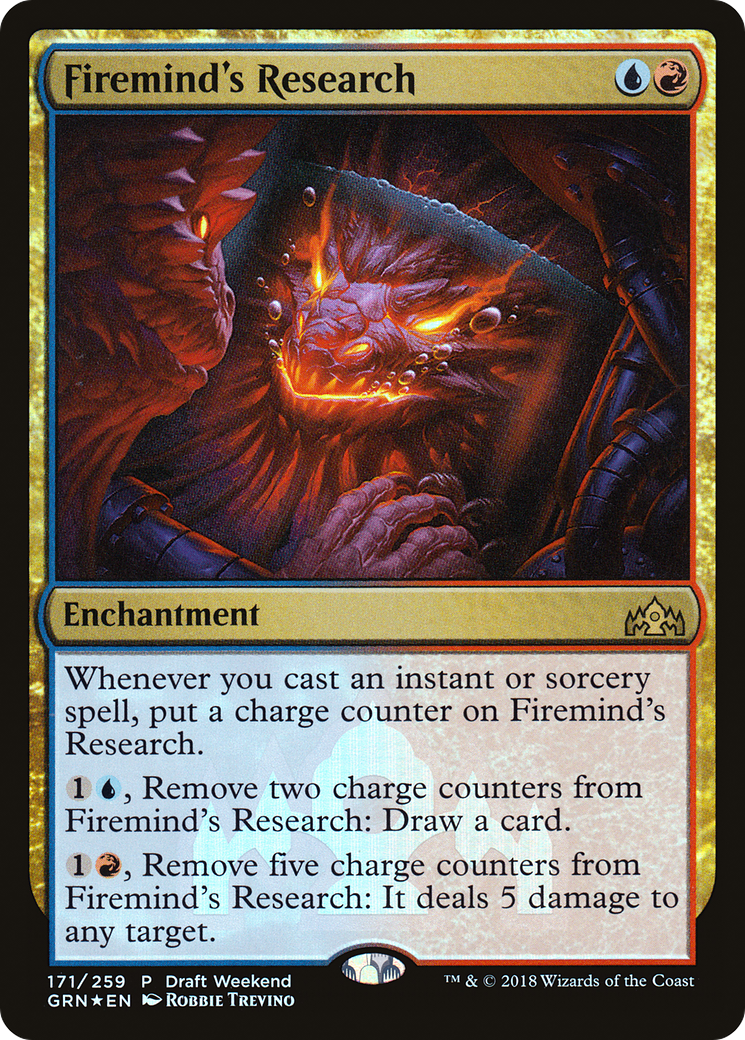 Firemind's Research (Draft Weekend) [Guilds of Ravnica Promos]-1