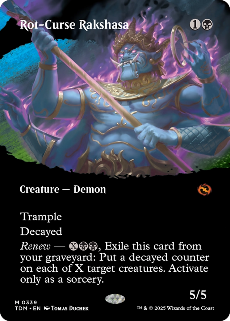 Rot-Curse Rakshasa (Borderless) [Tarkir: Dragonstorm]-1