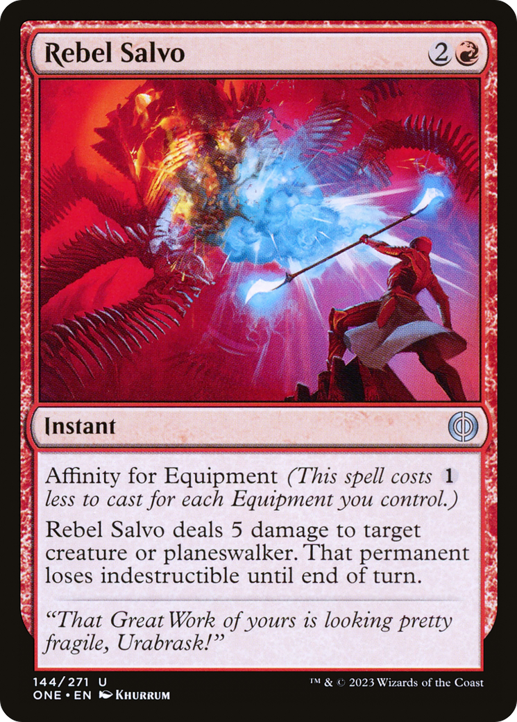 Rebel Salvo [Phyrexia: All Will Be One]-1
