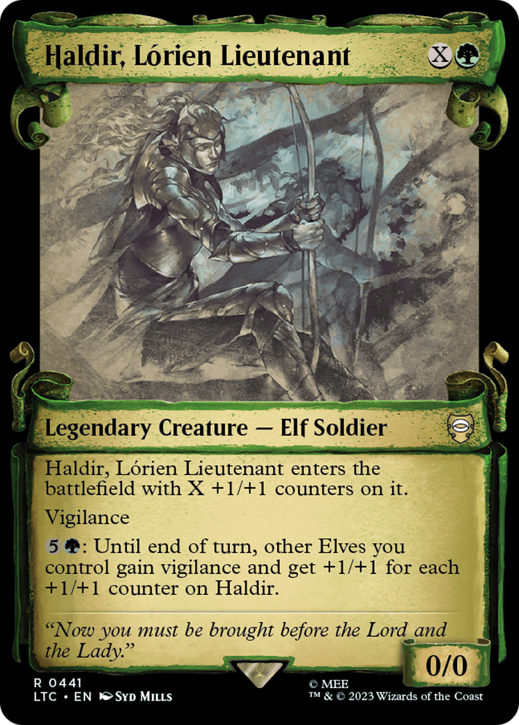 Haldir, Lorien Lieutenant [The Lord of the Rings: Tales of Middle-Earth Commander Showcase Scrolls]-1
