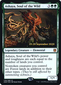Ashaya, Soul of the Wild [Zendikar Rising Prerelease Promos]-1
