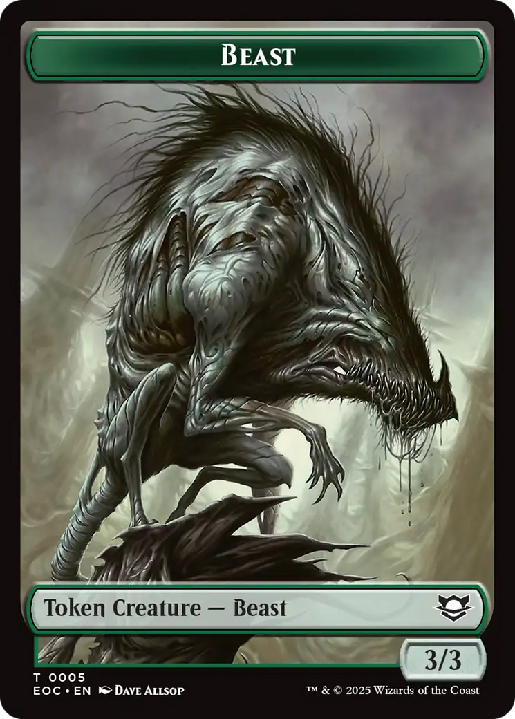 Insect // Beast (0005) Double-Sided Token [Edge of Eternities Commander Tokens]-2