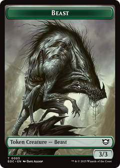 Insect // Beast (0005) Double-Sided Token [Edge of Eternities Commander Tokens]-2