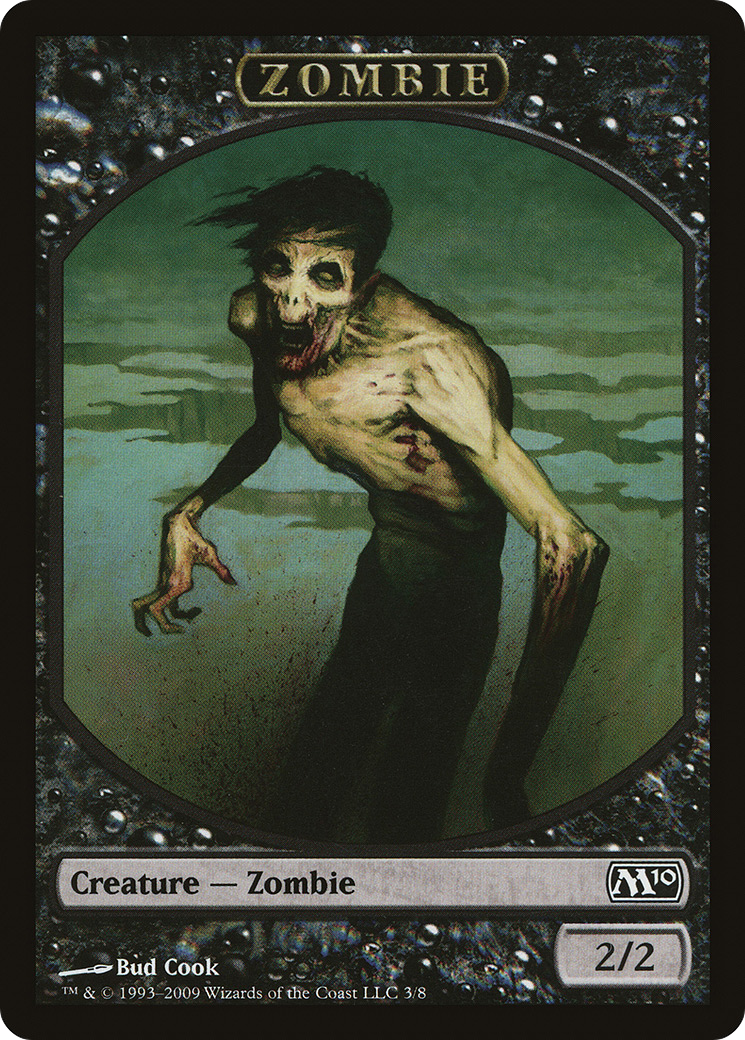 Zombie Token (M10-003) - Magic 2010 Tokens-1