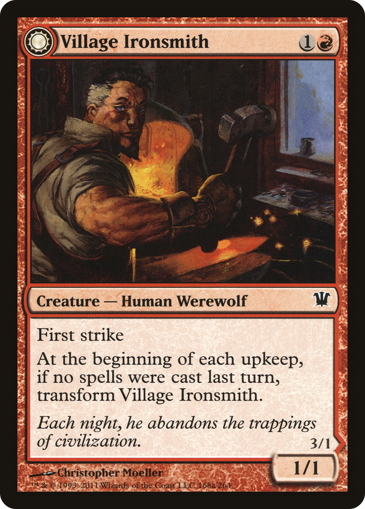 Village Ironsmith (ISD-168) - Innistrad: (Double Faced Transform) Foil-1