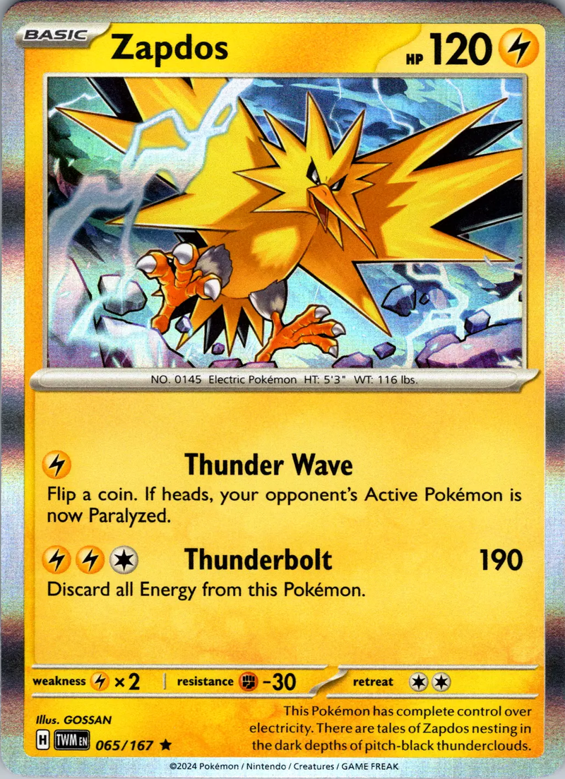 Zapdos (065/167) [Scarlet & Violet: Twilight Masquerade]-1