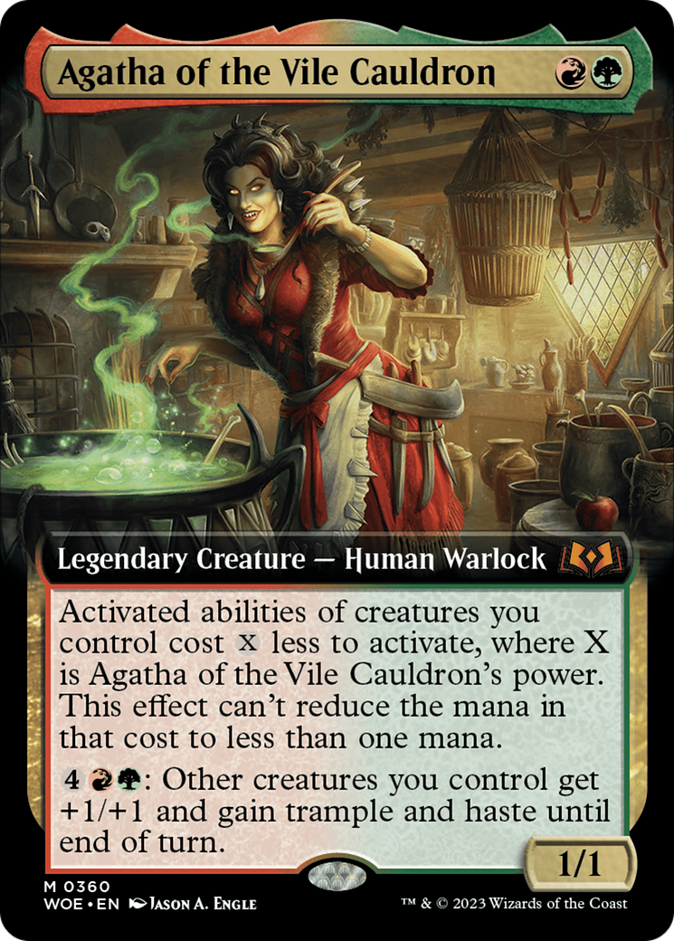 Agatha of the Vile Cauldron (Extended Art) [Wilds of Eldraine]-1
