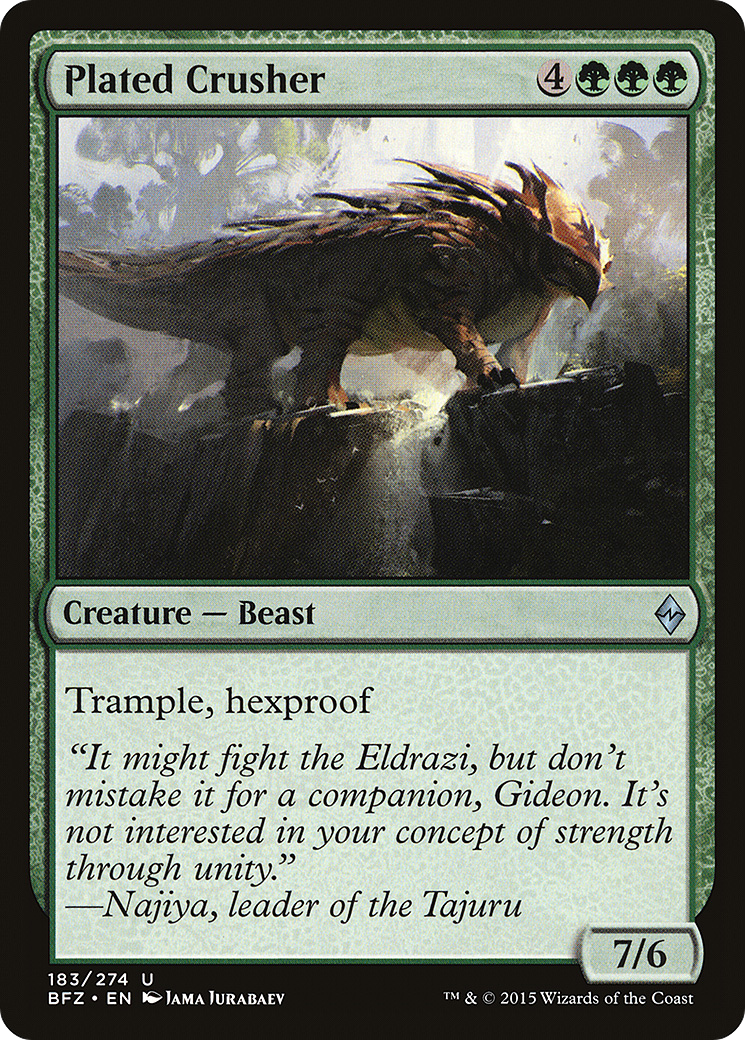 Plated Crusher [Battle for Zendikar]-1