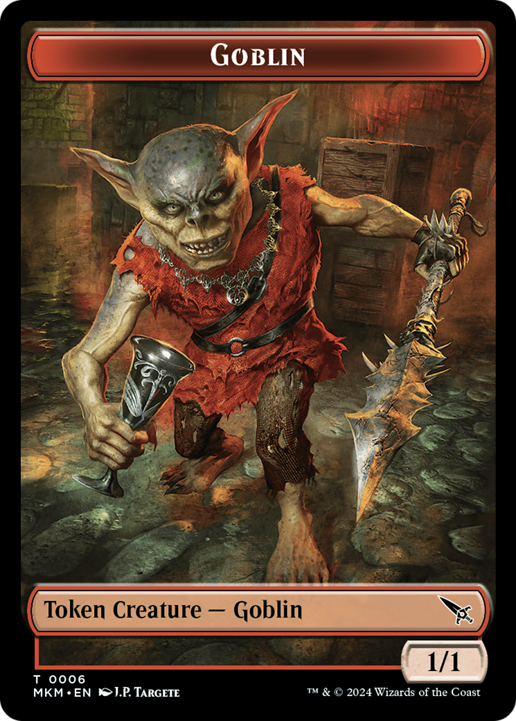 Goblin (TMKM-006) - Murders at Karlov Manor Tokens-1