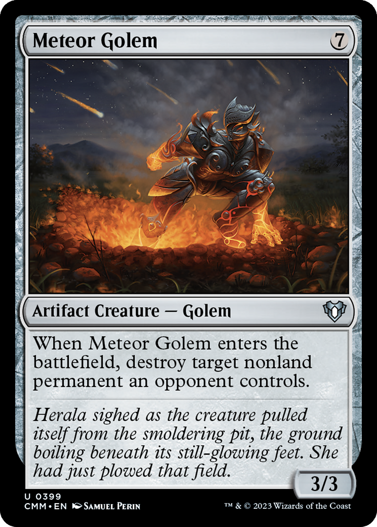 Meteor Golem [Commander Masters]-1
