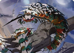 Atraxa's Skitterfang Art Card [Phyrexia: All Will Be One Art Series]-1