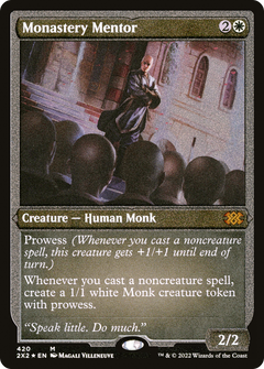 Monastery Mentor (Foil Etched) [Double Masters 2022]-1