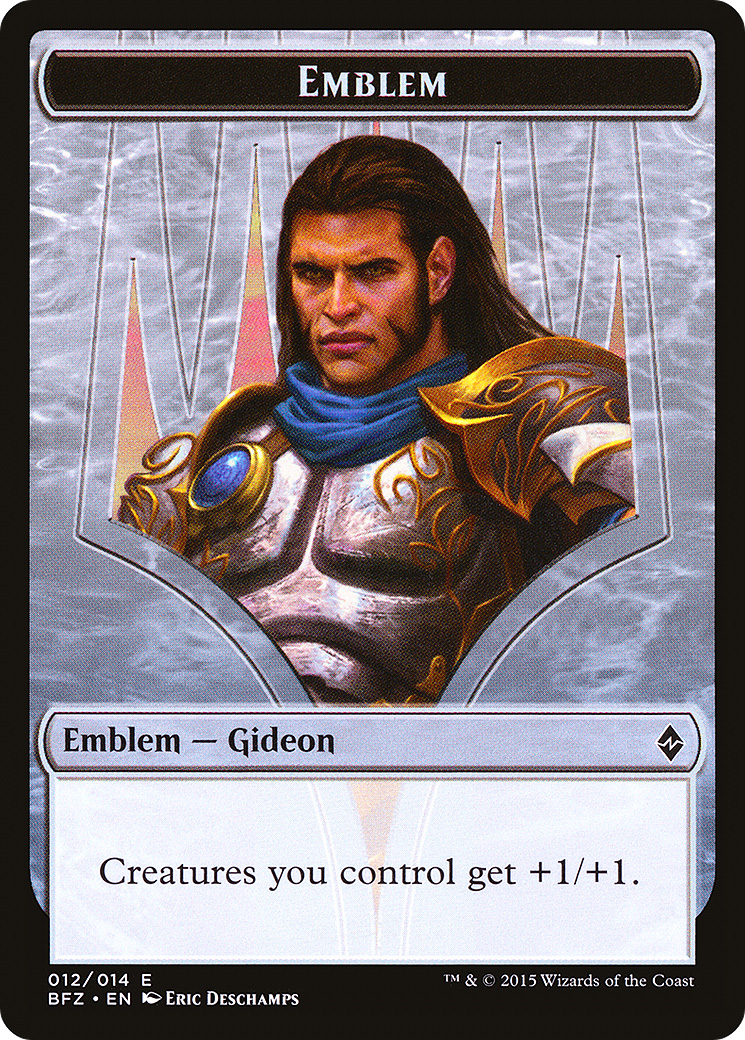 Gideon, Ally of Zendikar Emblem [Battle for Zendikar Tokens]-1