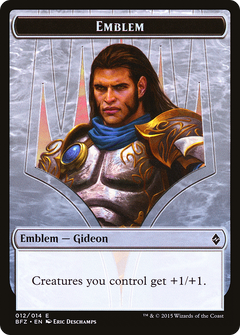 Gideon, Ally of Zendikar Emblem [Battle for Zendikar Tokens]-1