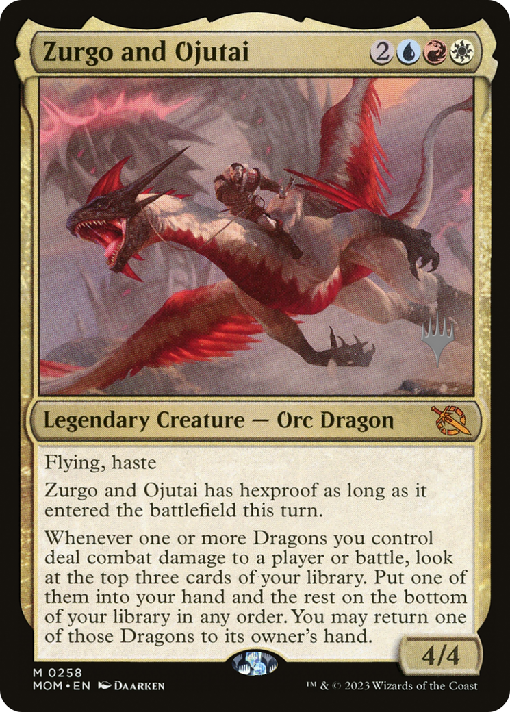 Zurgo and Ojutai (PPMOM-258) - March of the Machine Promos Foil-1