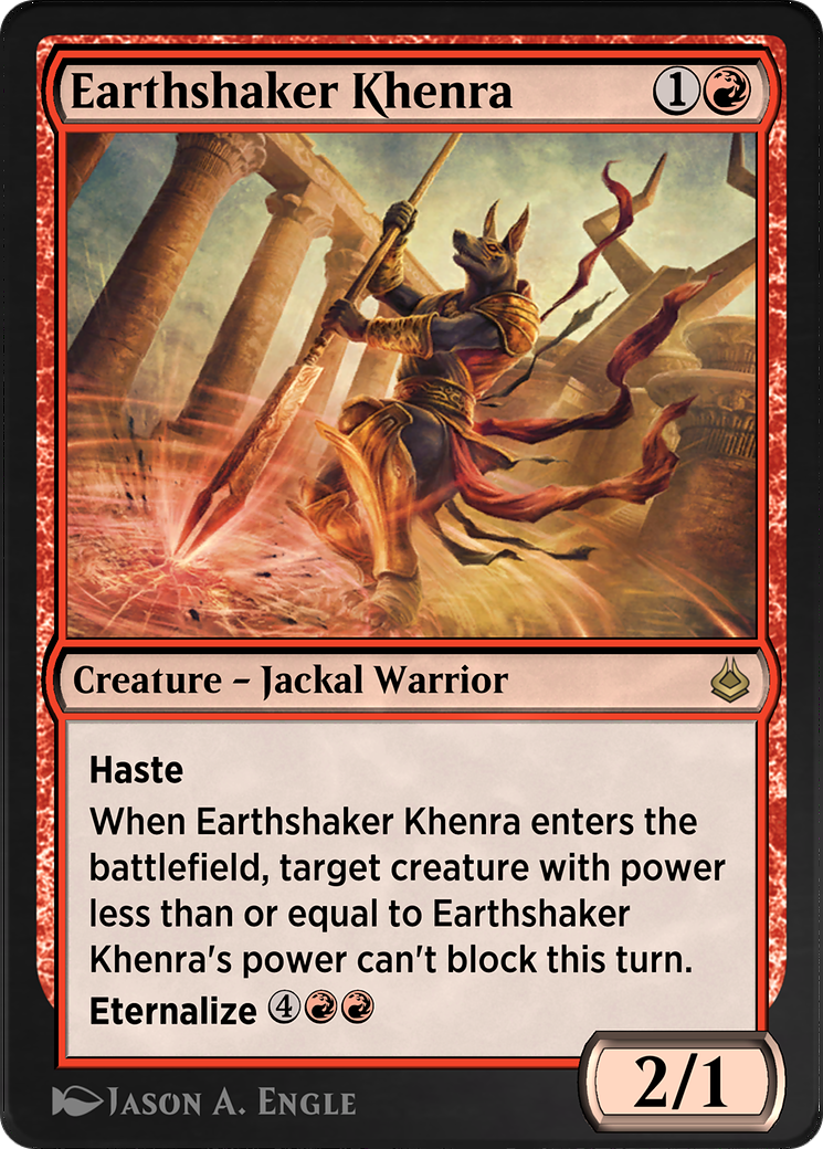 Earthshaker Khenra (AKR-152) - Amonkhet Remastered-1