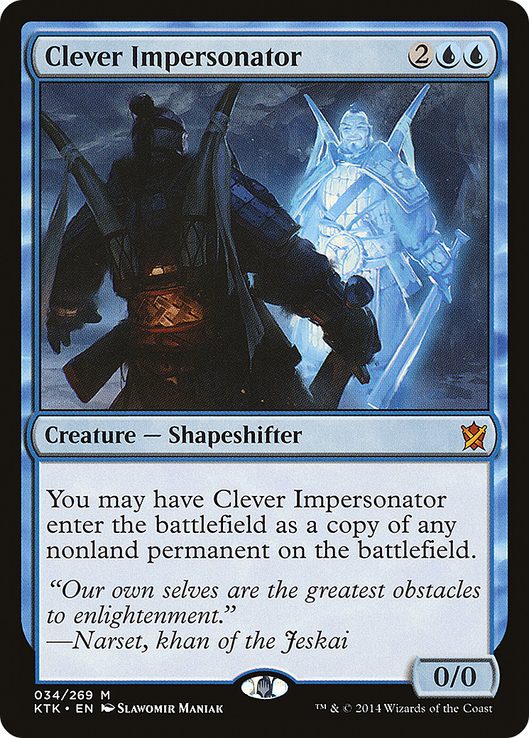 Clever Impersonator [Khans of Tarkir]-1