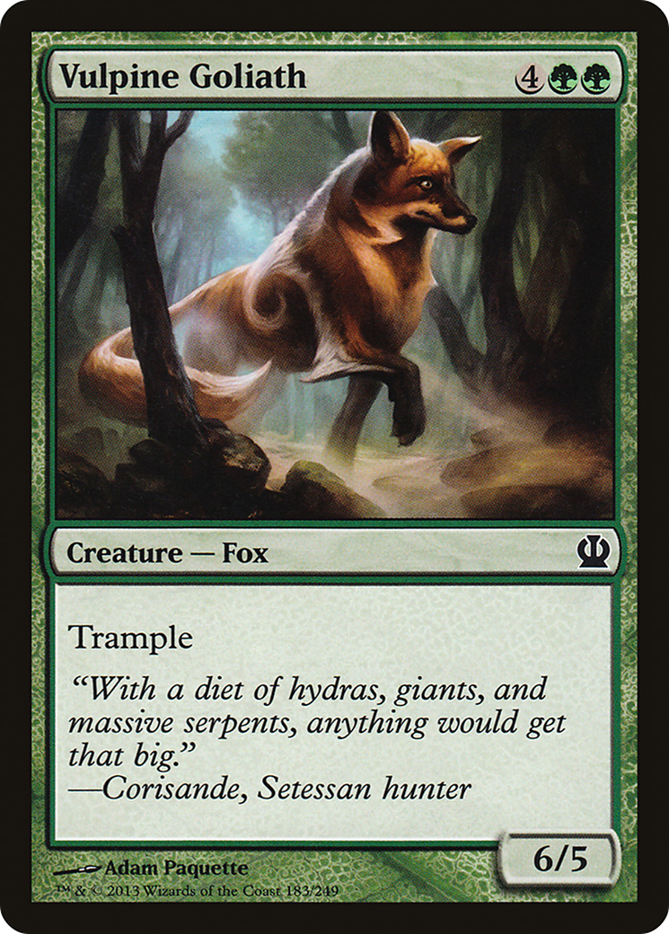 Vulpine Goliath (THS-183) - Theros Foil-1